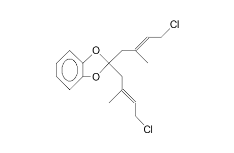 2,2-Bis(4-chloro-2-methyl-trans-2-butenyl)-1,3-benzodioxol