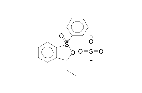 1-PHENYL-3-ETHYL-3H-2,1-BENZOXATHIOLINOXIDE FLUOROSULPHATE(DIASTEREOMER 1)