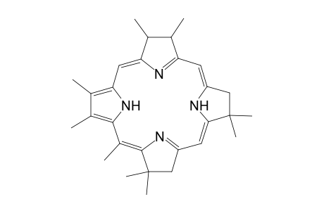 21H,23H-Porphine, 2,3,7,8,17,18-hexahydro-2,2,7,8,12,13,15,17,17-nonamethyl-, trans-