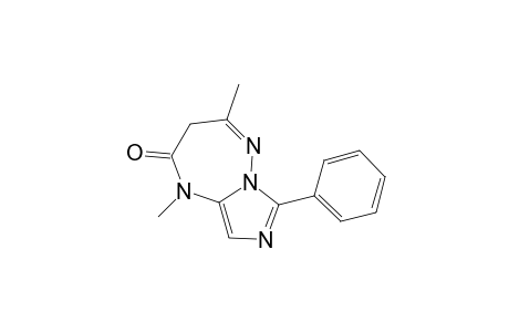 1,4-Dimethyl-7-phenyl-3H-imidazo[1,5-b][1,2,4]triazepin-2-one