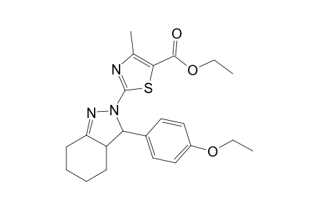 2-[3-(4-ethoxyphenyl)-3,3a,4,5,6,7-hexahydroindazol-2-yl]-4-methyl-5-thiazolecarboxylic acid ethyl ester