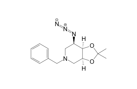 (3aS,7R,7aR)-7-azido-2,2-dimethyl-5-(phenylmethyl)-4,6,7,7a-tetrahydro-3aH-[1,3]dioxolo[4,5-c]pyridine