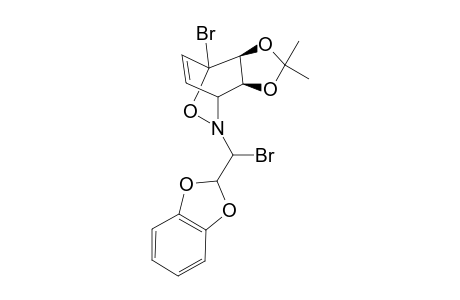 3-(o-Bromopiperonyl)-1-bromo-5,6-O-isopropylidene-2-oxa-3-azabicyclo[2.2.2]oct-7-en-5,6-diol