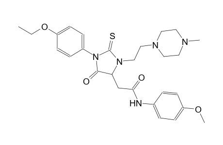 2-{1-(4-ethoxyphenyl)-3-[2-(4-methyl-1-piperazinyl)ethyl]-5-oxo-2-thioxo-4-imidazolidinyl}-N-(4-methoxyphenyl)acetamide