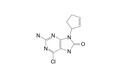 2-AMINO-6-CHLORO-9-(CYCLOPENT-2-ENYL)-7H-PURIN-8(9H)-ONE