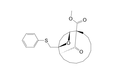 (1S*,11S*,12S*,15R*)-1-(Methoxycarbonyl)-12-[(phenylthio)methyl]-17-oxatricyclo[9.4.1.1(12,15)]heptadecan-16-one