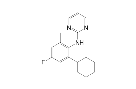 N-(2-Cyclohexyl-4-fluoro-6-methylphenyl)pyrimidin-2-amine