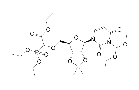 (Diethoxy-phosphoryl)-{(3aR,4R,6R,6aR)-6-[3-(ethoxy-methoxy-methyl)-2,4-dioxo-3,4-dihydro-2H-pyrimidin-1-yl]-2,2-dimethyl-tetrahydro-furo[3,4-d][1,3]dioxol-4-ylmethoxy}-acetic acid ethyl ester