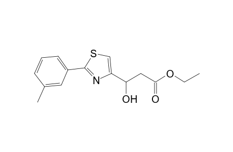 Rac-Ethyl 3-hydroxy-3-(2-m-tolylthiazol-4-yl)propanoate