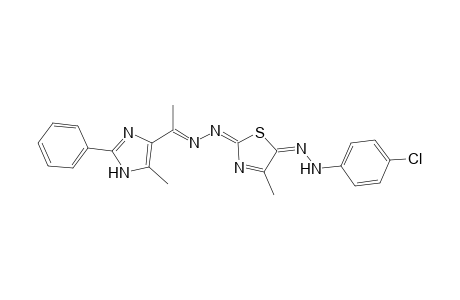 5-[2-(4-Chlorophenyl)hydrazono]-4-methyl-2-{[1-(5-methyl-2-phenyl-1H-imidazol-4-yl)ethylidene]hydrazono}-2,5-dihydrothiazole