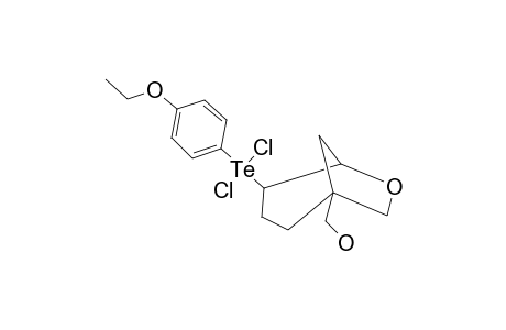 4'-ETHOXYPHENYL-(CIS-1-HYDROXYMETHYL-TRANS-6-OXABICYCLO-[3.2.1]-OCT-4-YL)-TELLURIUM-(4)-DICHLORIDE