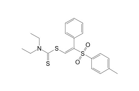 2-Phenyl-2-(p-tolylsulfonyl)vinyl N,N-diethyl-dithiocarbamate
