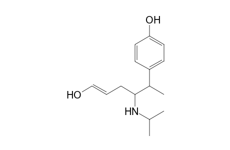 5-(4'-Hydroxyphenyl0-4-(N-isopropyl)aminohexen-1-ol