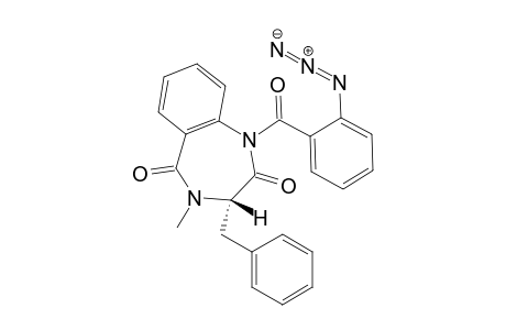 (3S)-[1-(2-Azidobenzoyl)]-3,4-Dihydro-4-methyl-3-phenylmethyl-[1,4]benzodiazepin-2,5(1H)-dione