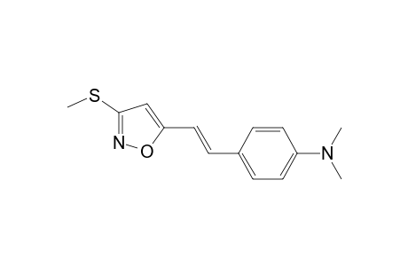 Dimethyl-[4-[(E)-2-[3-(methylthio)isoxazol-5-yl]vinyl]phenyl]amine
