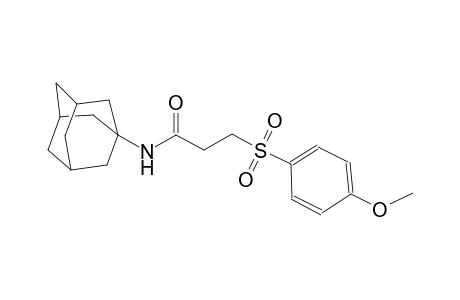 N-(1-adamantyl)-3-[(4-methoxyphenyl)sulfonyl]propanamide