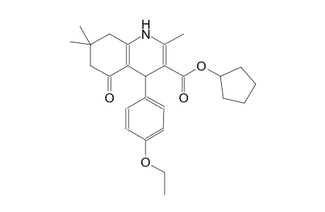 cyclopentyl 4-(4-ethoxyphenyl)-2,7,7-trimethyl-5-oxo-1,4,5,6,7,8-hexahydro-3-quinolinecarboxylate
