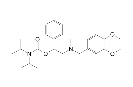 2-[(3,4-Dimethoxy-benzyl)-N-methyl-amino]-1-phenyl-ethyl-N',N'-diisopropylcarbamate