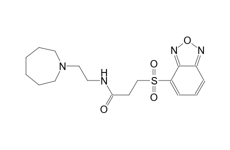 propanamide, 3-(2,1,3-benzoxadiazol-4-ylsulfonyl)-N-[2-(hexahydro-1H-azepin-1-yl)ethyl]-