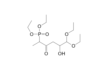 6,6-Diethoxy-2-(diethoxyphosphinyl)-5-hydroxy-3-hexanone