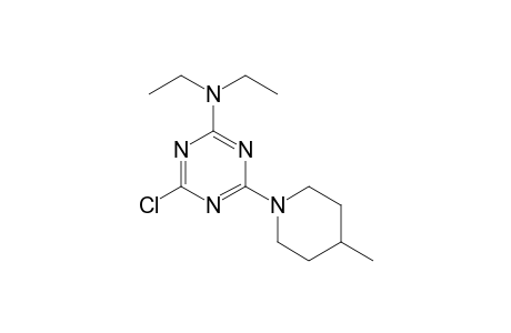 4-Chloro-N,N-diethyl-6-(4-methyl-1-piperidinyl)-1,3,5-triazin-2-amine