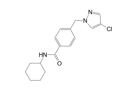 4-[(4-chloro-1H-pyrazol-1-yl)methyl]-N-cyclohexylbenzamide