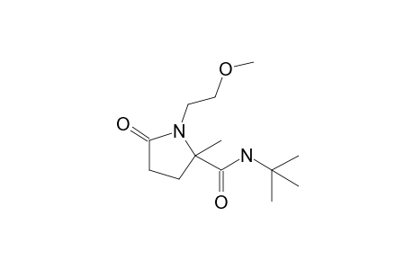 N-(Tert-butyl)-1-(2-methoxyethyl)-2-methyl-5-oxopyrrolidine-2-carboxamide