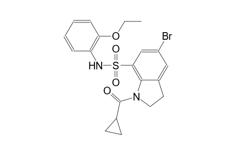 1H-indole-7-sulfonamide, 5-bromo-1-(cyclopropylcarbonyl)-N-(2-ethoxyphenyl)-2,3-dihydro-