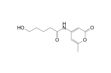 5-Hydroxy-N-(2-keto-6-methyl-pyran-4-yl)valeramide