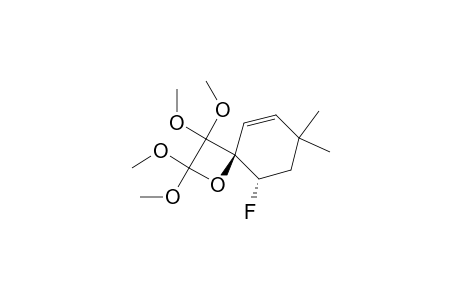 trans-9-fluoro-2,2,3,3-tetramethoxy-7,7-dimethyl-1-oxaspiro[3,5]non-5-ene