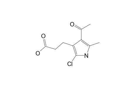 3-(4-acetyl-2-chloro-5-methyl-1H-pyrrol-3-yl)propionic acid