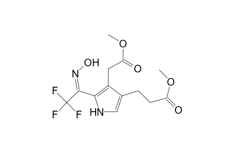 2-Trifluoroacetyl-4-[2-(methoxycarbonyl)ethyl]-3-[(methoxycarbonyl)methyl]pyrrole oxime