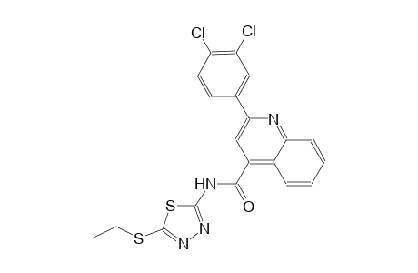 2-(3,4-dichlorophenyl)-N-[5-(ethylsulfanyl)-1,3,4-thiadiazol-2-yl]-4-quinolinecarboxamide