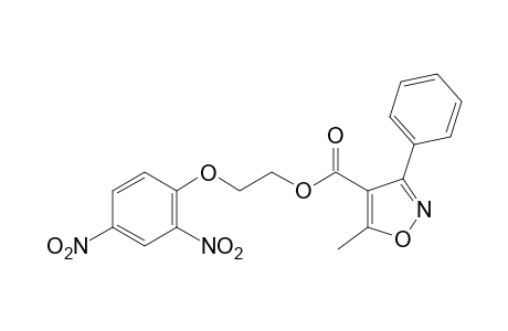 5-methyl-3-phenyl-4-isoxazolecarboxylic acid, 2-(2,4-dinitrophenoxy)ethyl ester
