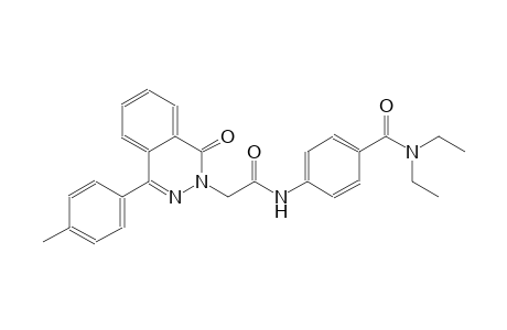 N,N-diethyl-4-{[(4-(4-methylphenyl)-1-oxo-2(1H)-phthalazinyl)acetyl]amino}benzamide