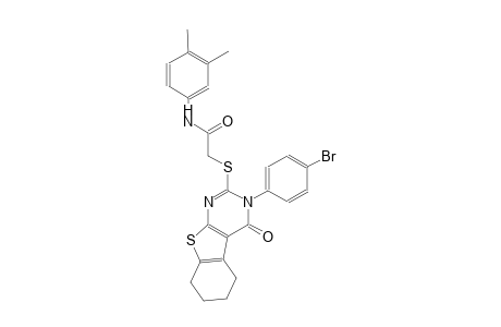 2-{[3-(4-bromophenyl)-4-oxo-3,4,5,6,7,8-hexahydro[1]benzothieno[2,3-d]pyrimidin-2-yl]sulfanyl}-N-(3,4-dimethylphenyl)acetamide