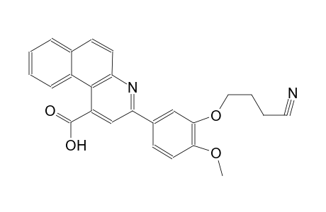 3-[3-(3-cyanopropoxy)-4-methoxyphenyl]benzo[f]quinoline-1-carboxylic acid