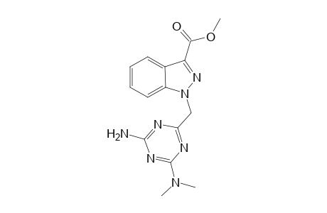 Methyl 1-{[4-amino-6-(dimethylamino)-1,3,5-triazin-2-yl]methyl}-1H-indazole-3-carboxylate