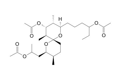 1,7-Dioxaspiro[5.5]undecan-2-butanol, 4-(acetyloxy)-8-[2-(acetoloxy)propyl]-.beta.-ethyl-3,5,9-trimethyl-,acetate, [2R-[2.alpha.(S*),3.alpha.,4.alpha.,5.beta.,6.beta.[8R*(S*),9R*]]]-