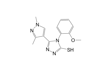 5-(1,3-dimethyl-1H-pyrazol-4-yl)-4-(2-methoxyphenyl)-4H-1,2,4-triazole-3-thiol