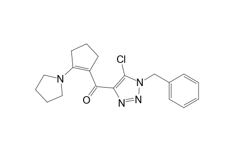 (1-benzyl-5-chloro-triazol-4-yl)-(2-pyrrolidin-1-ylcyclopenten-1-yl)methanone