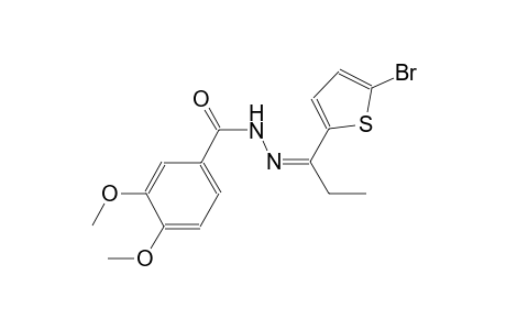 N'-[(Z)-1-(5-bromo-2-thienyl)propylidene]-3,4-dimethoxybenzohydrazide