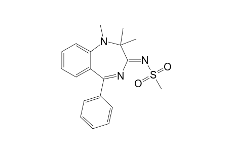 (NZ)-N-(1,2,2-trimethyl-5-phenyl-1,4-benzodiazepin-3-ylidene)methanesulfonamide