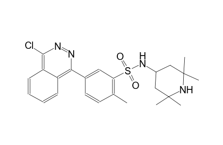 benzenesulfonamide, 5-(4-chloro-1-phthalazinyl)-2-methyl-N-(2,2,6,6-tetramethyl-4-piperidinyl)-