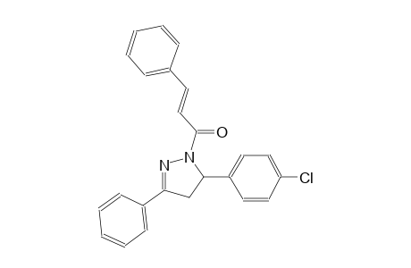 5-(4-chlorophenyl)-3-phenyl-1-[(2E)-3-phenyl-2-propenoyl]-4,5-dihydro-1H-pyrazole