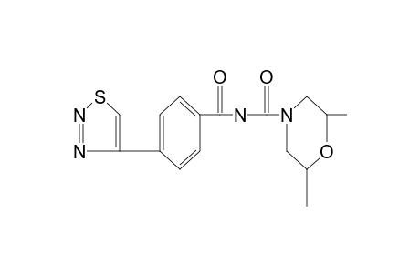 2,6-dimethyl-N-[p-(1,2,3-thiadiazol-4-yl)benzoyl]-4-morpholinecarboxamide