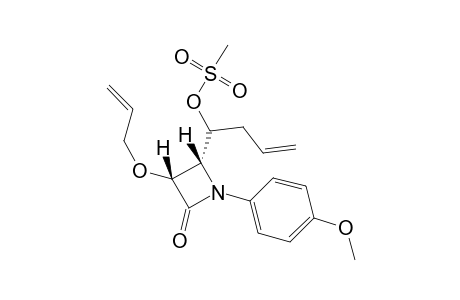 (3R,4S)-4-[(R)-1-Hydroxy-3-bentenyl]-1-(p-methoxyphenyl)-3-(2-propenyloxy)-2-azetidinone