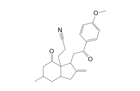 (1SR,3aSR,5RS,7aSR)-7a-(2-cyanonethyl)octahydro-5-methyl-2-methylene-7-oxo-1-[2-(4-methoxyphenyl)-2-oxo-ethyl]-1H-indene