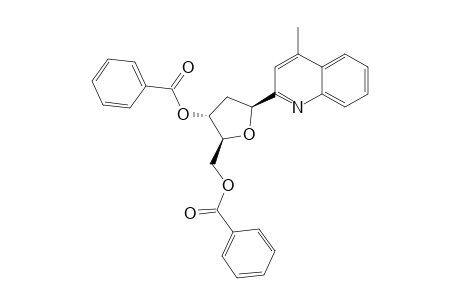 2-(3',5'-DI-O-BENZOYL-2'-DEOXY-beta-D-RIBOFURANOSYL)-4-METHYL-QUINOLINE;beta-ISOMER