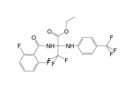 Ethyl 2-[(2,6-difluorophenyl)formamido]-3,3,3-trifluoro-2-{[4-(trifluoromethyl)phenyl]amino}propanoate